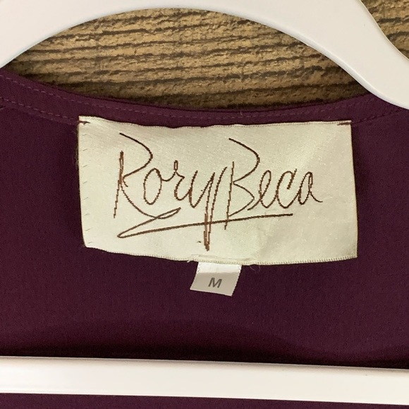 Rory Beca purple 100% silk shorts romper Size Medium - Picture 2 of 9